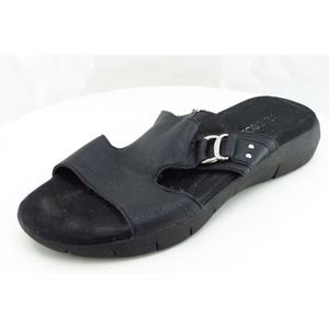 Aerosoles Sz‎ 6.5 M Black Slide Synthetic Women Sandals New Wip